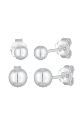 ELLI Ohrringe Kugel Ohrstecker 2er Set 925 Silber Silber