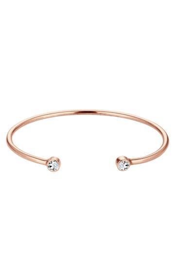 ELLI Armband Armreif Weiß 925 Sterling Silver, mit Kristallen von Swarovski® Rosegold