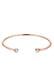 Armband Armreif Weiß 925 Sterling Silver, mit Kristallen von Swarovski® Rosegold