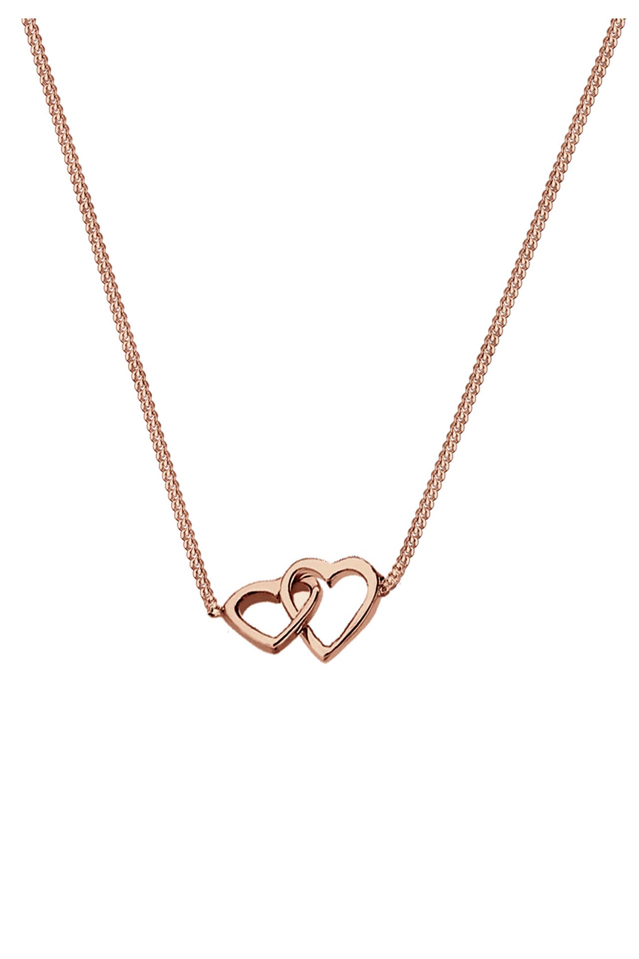 ELLI Kette Herz Liebe Verbundenheit 925 Sterling Silber Rosegold, Bild 1