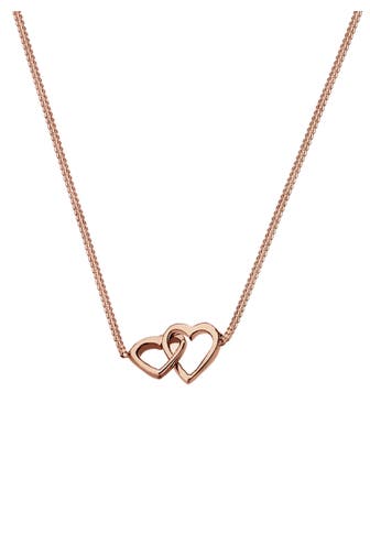 ELLI Kette Herz Liebe Verbundenheit 925 Sterling Silber Rosegold