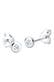 Ohrringe Ohrstecker Diamant Brillantschliff (0.06 ct) 925 Silber Weiß