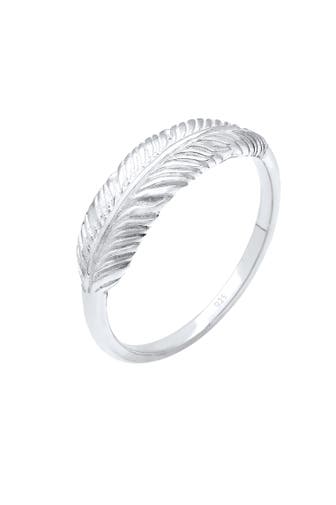 ELLI Ring Silberring Feder 925 Sterling Silber Silber