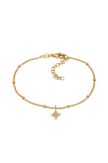 ELLI Armband Stern Weiß 925 Sterling Silber, mit Kristallen von Swarovski® Gold