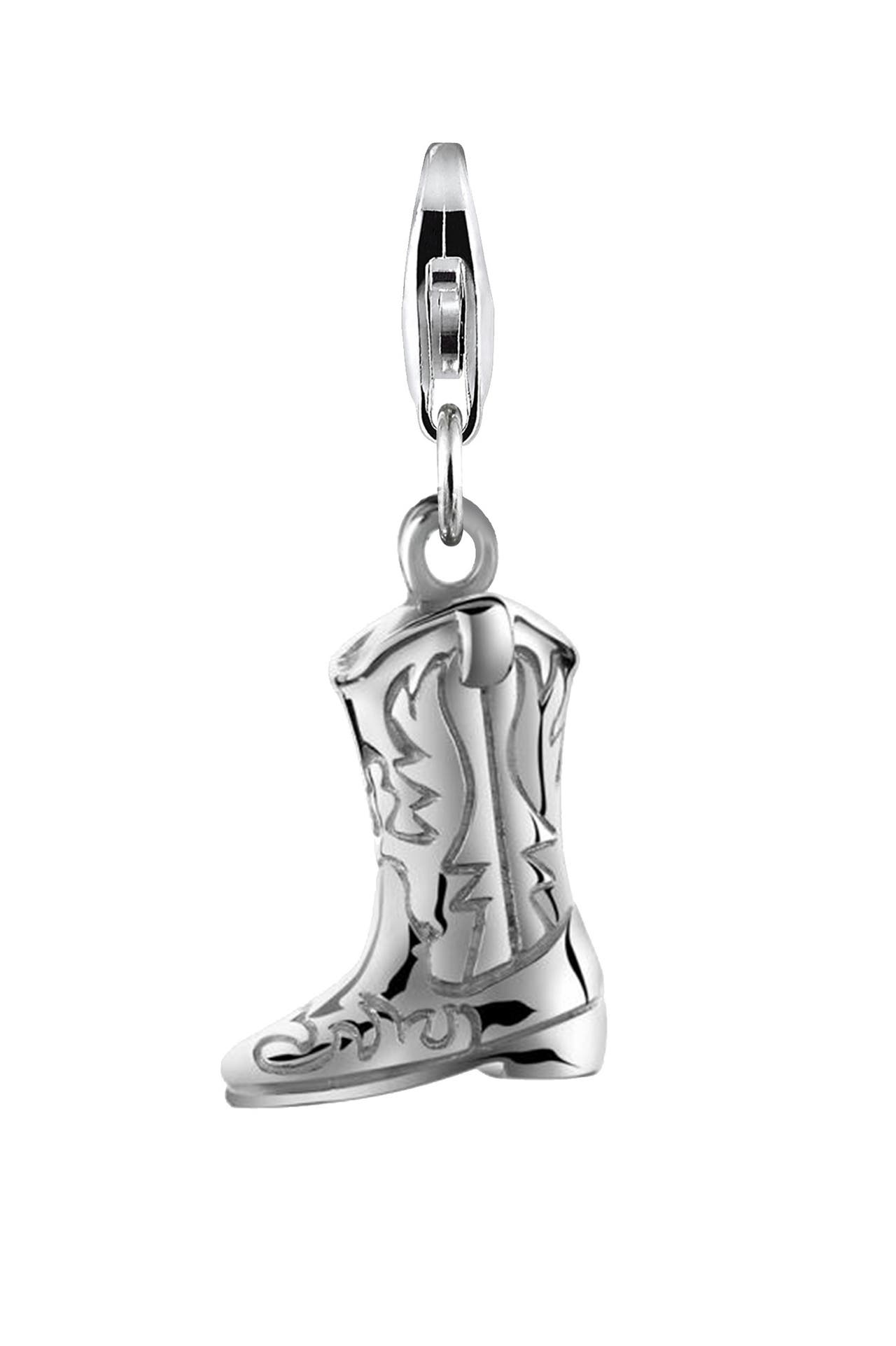 NENALINA Charm Anhänger Westernstiefel Cowboy Boots 925 Silber, Bild 1