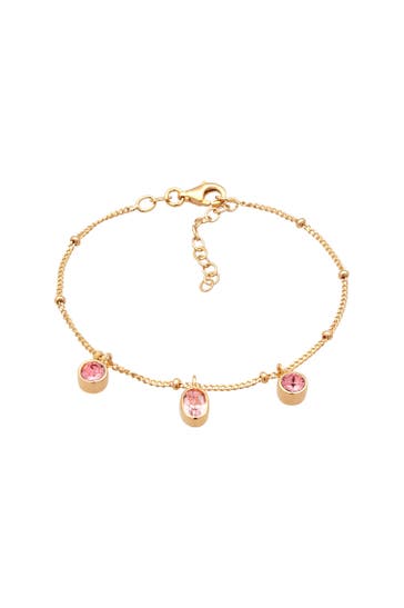 ELLI Armband Rosa 925 Sterling Silber, mit Kristallen von Swarovski® Gold