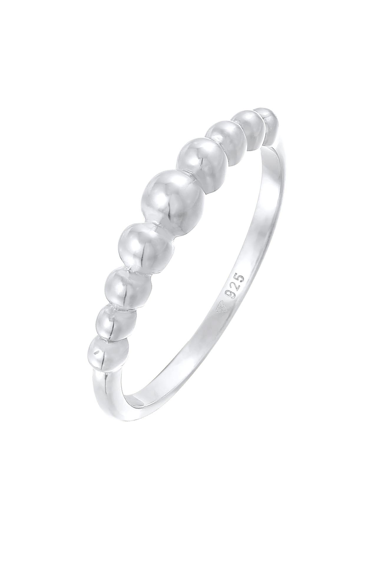 ELLI Ring Stapelring Kugel Dots Optik 925er Silber Silber, Bild 1