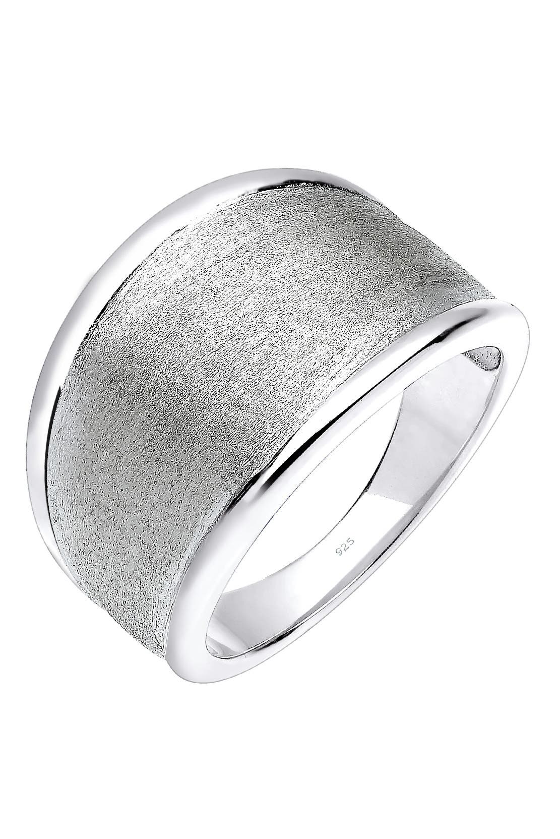 ELLI Ring Basic Matt Trend Silber 925 Sterling Silber Silber, Bild 1
