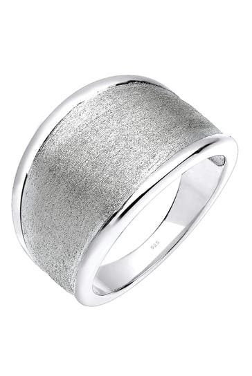 ELLI Ring Basic Matt Trend Silber 925 Sterling Silber Silber