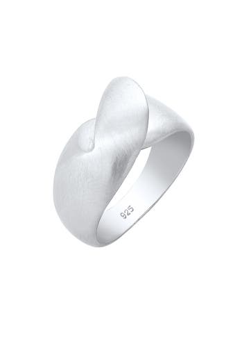 ELLI Ring Bandring Wellen Organic Geo Matt Knoten 925 Silber