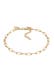 Armband Gliederarmband Charmträger Herz 925 Sterling Silber Gold