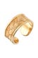 Ring Herren Bandring Ornament Design Offen 925 Silber Gold
