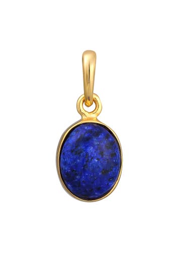 ELLI Anhänger Lapis Lazuli Edelstein Oval 925 Silber