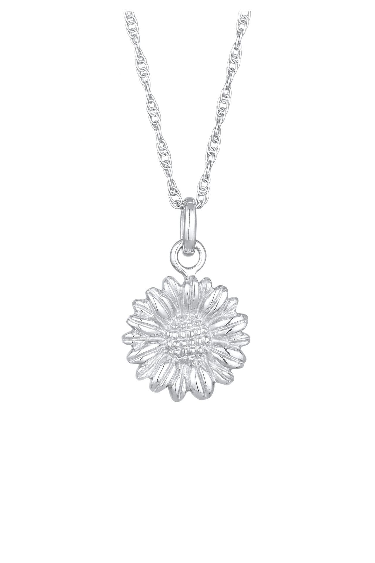 ELLI Kette Gänseblume Flower 925 Silber Silber, Bild 1