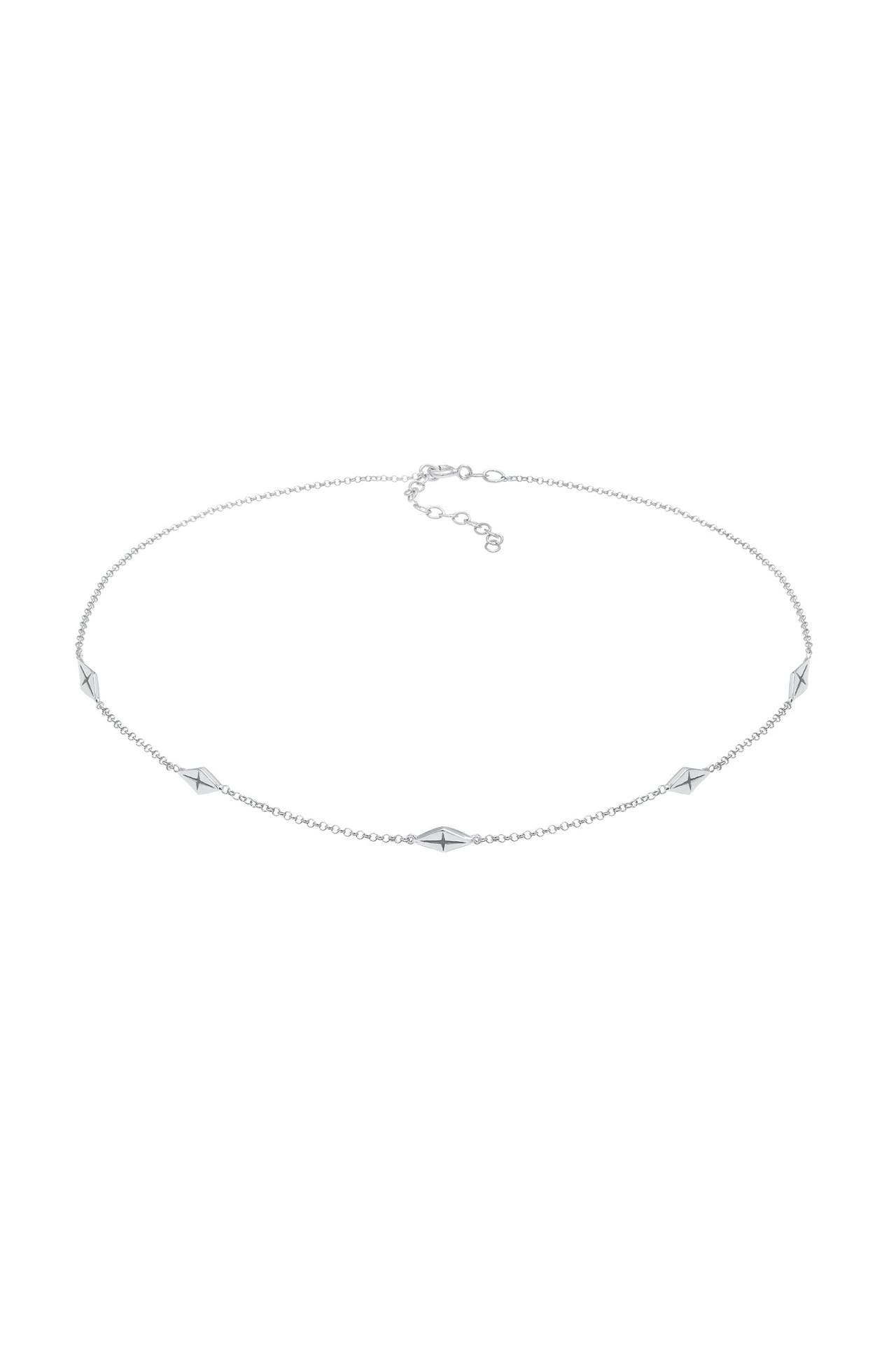 ELLI Kette Choker Raute Geo 925 Sterling Silber Silber, Bild 1