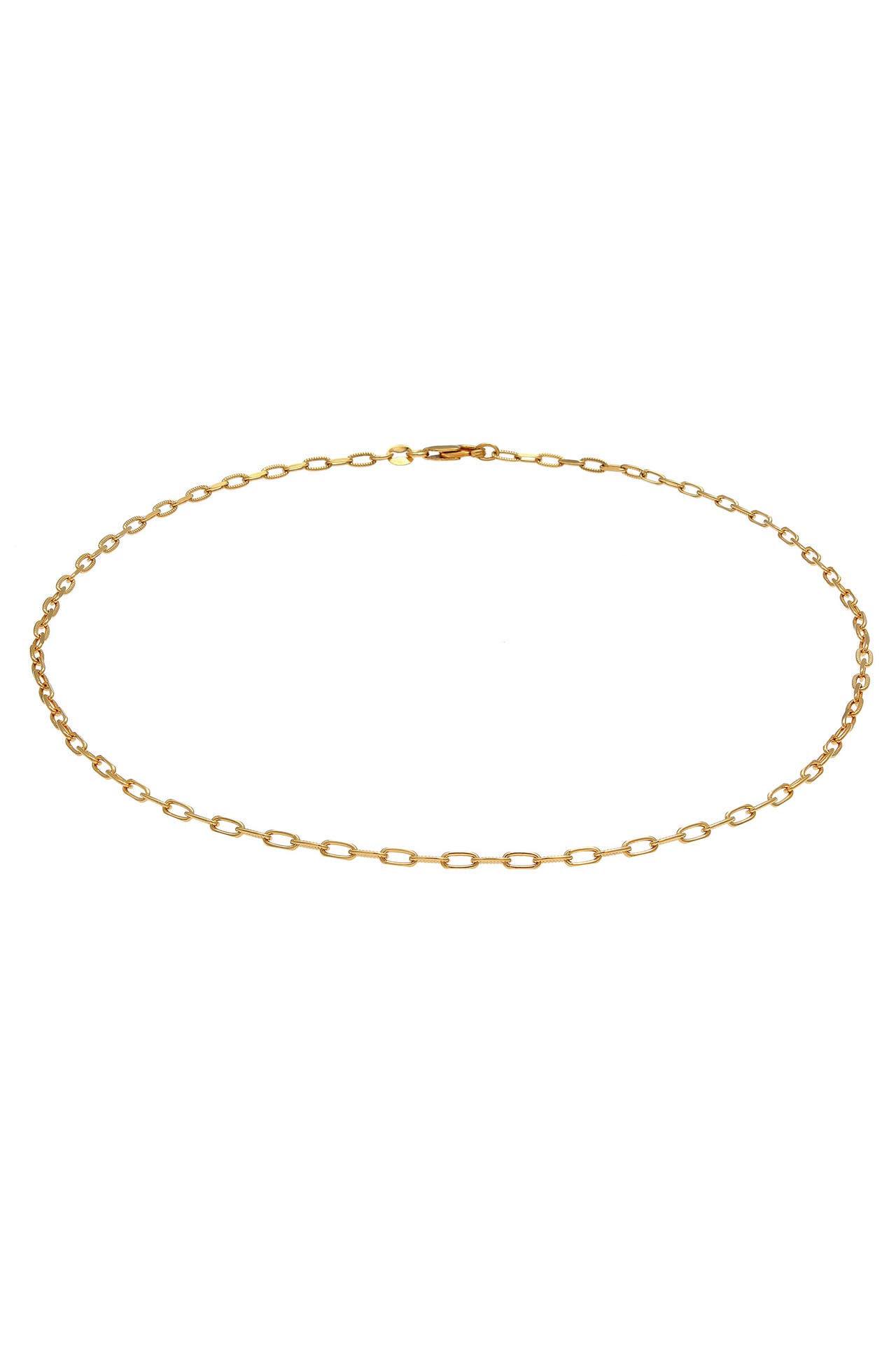 ELLI Kette Choker Gliederkette Oval Trend 925 Silber Gold, Bild 1