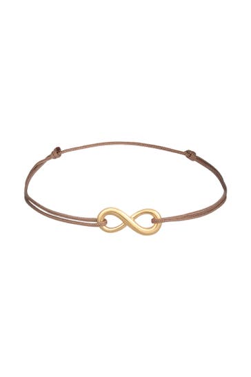 ELLI Armband Infinity Unendlichkeit Trend 925 Silber Braun