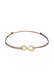 Armband Infinity Unendlichkeit Trend 925 Silber Braun