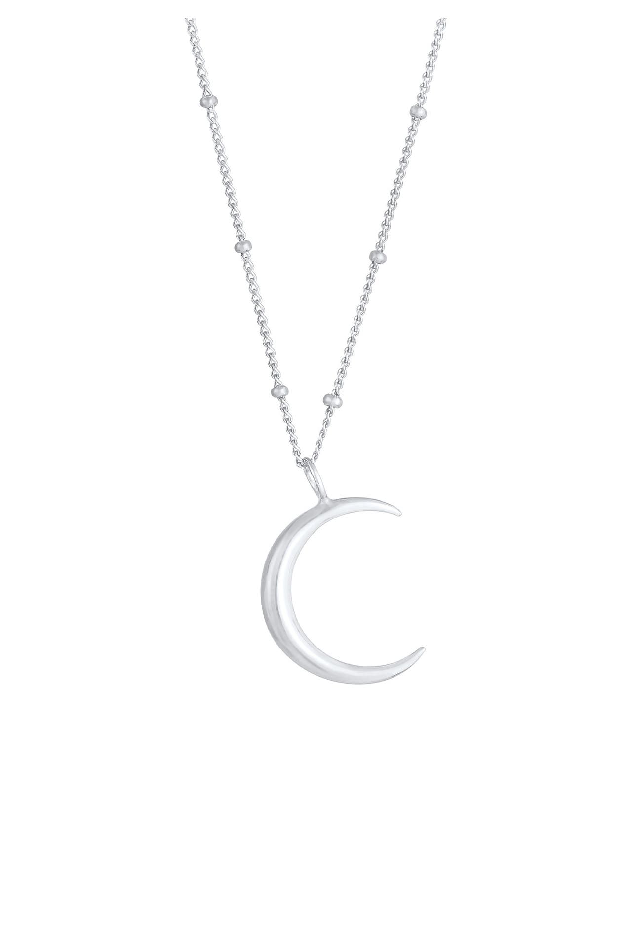 ELLI Kette Halbmond Moon Sichel Astro 925 Silber Silber, Bild 1