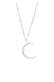 Kette Halbmond Moon Sichel Astro 925 Silber Silber