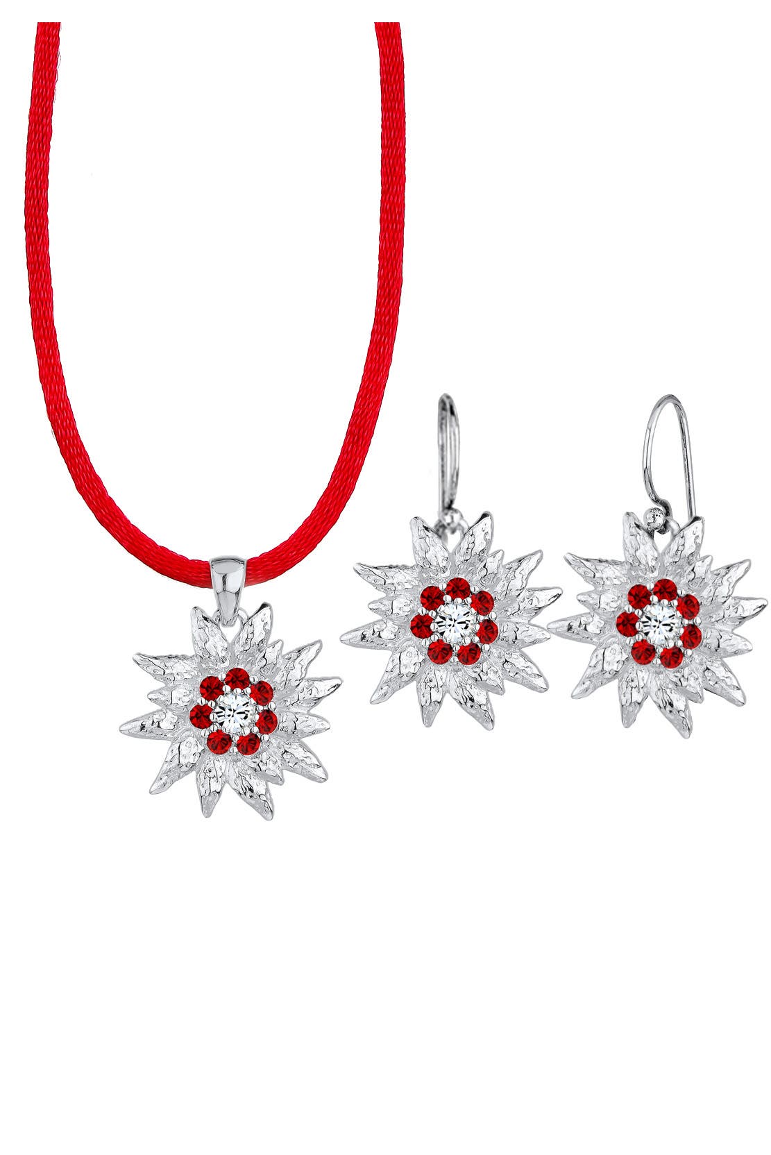ELLI Schmuckset Edelweiss Kristalle Silber, Bild 1
