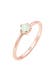 Ring Silberring mit synth. Opal rund 925er Silber Rosegold