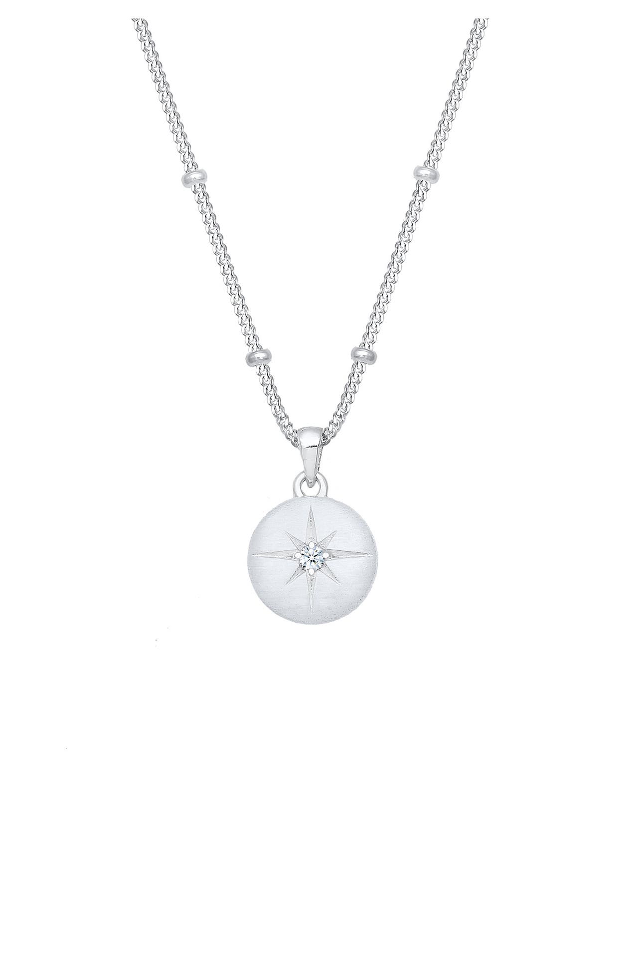 ELLI DIAMONDS Kette Stern Diamant (0.03 ct) 925 Sterling Silber Silber, Bild 1