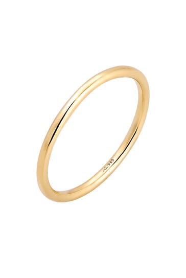 ELLI PREMIUM Ring Bandring Ehering Trauring 585er Gelbgold