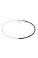Kette Choker Glasperlen Ying Yang 925 Silber Gold