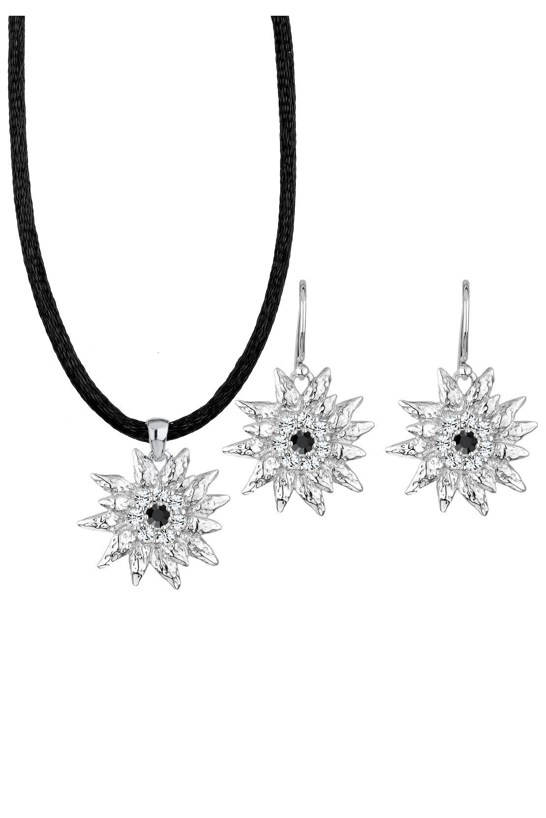 ELLI Schmuckset Edelweiss Kristalle Silber, Bild 1