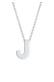Kette Buchstabe J Initialen 925 Sterling Silber Silber