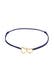 Armband Herz Nylon Bändchen 925 Sterling Silber Gold