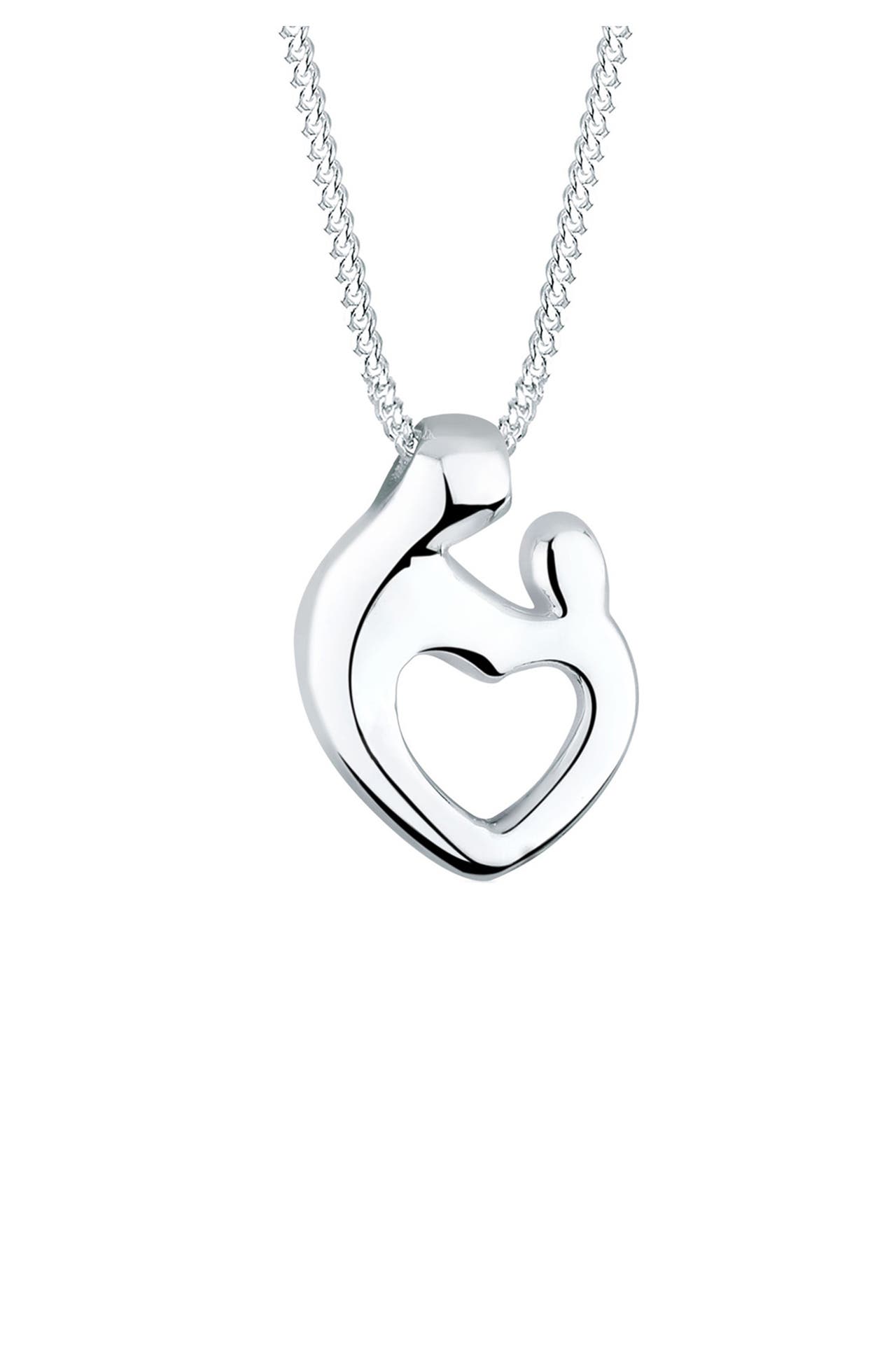 ELLI Kette Mutter & Kind Herz Schmuck Geschenk 925 Silber Silber, Bild 1