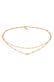 Kette Layer Choker Sterne Astro Kugelkette 925 Silber Gold