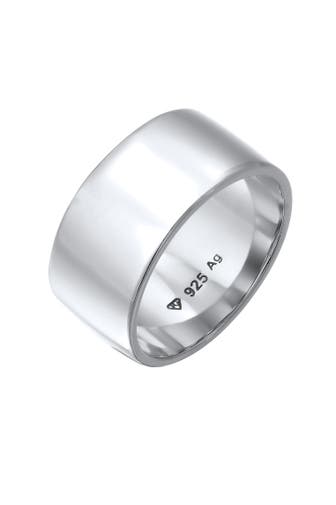 ELLI Ring Stacking Bandring Basic Breit Trend Schmuck Geschenk 925 Silber Silber