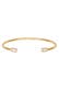 Armband Armreif Offen Zirkonia Rechteck 925 Silber Gold