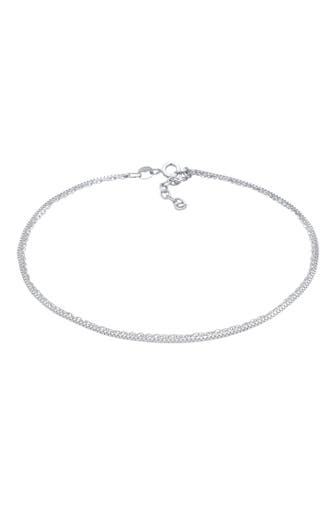 ELLI Fußschmuck Kordel Venezianer Layer Basic Zeitlos 925 Silber