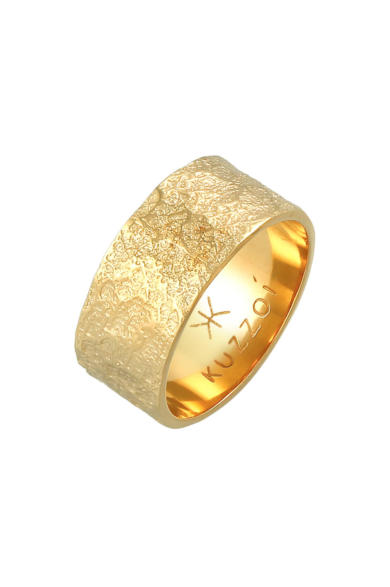 Ring Herren Bandring 925 Silber gold - KUZZOI » günstig online kaufen |  Outletcity