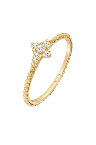 ELLI PREMIUM Ring Topas Edelsteine Verlobung Kugellook 375 Gelbgold Gold