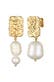 Ohrringe Barock Süßwasserperle Mix Organic Design 925 Silber Gold
