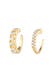 Ohrringe Single Earcuff Set Zirkonia (2 tlg) 925 Silber Gold