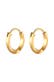 Ohrringe Creolen Ohrhänger Basic Rund 375 Gelbgold Gold