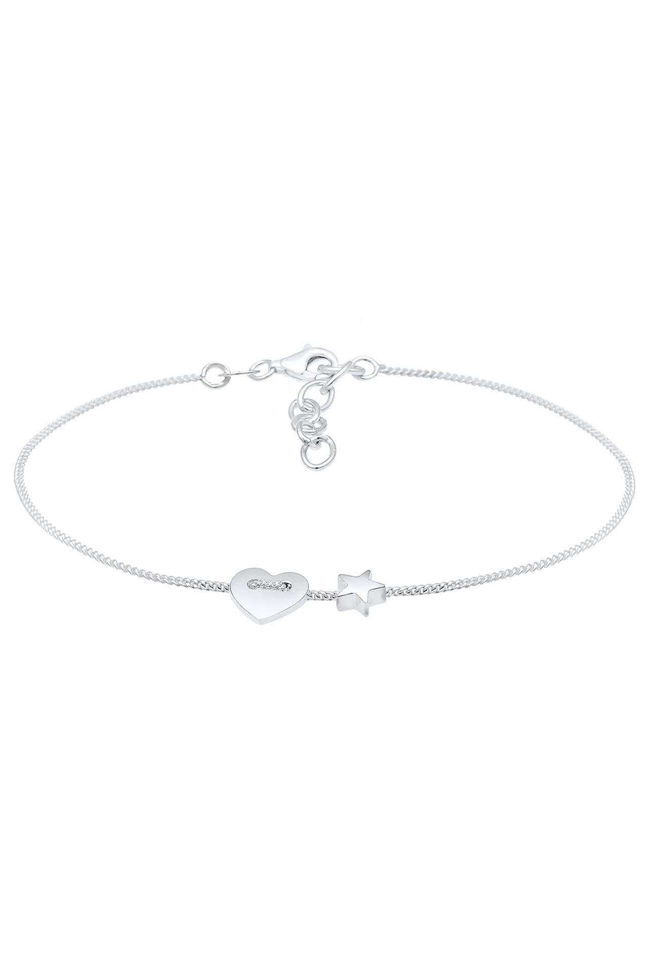 ELLI Armband Herz Sterne Astro Symbol Filigran 925 Silber Silber, Bild 1