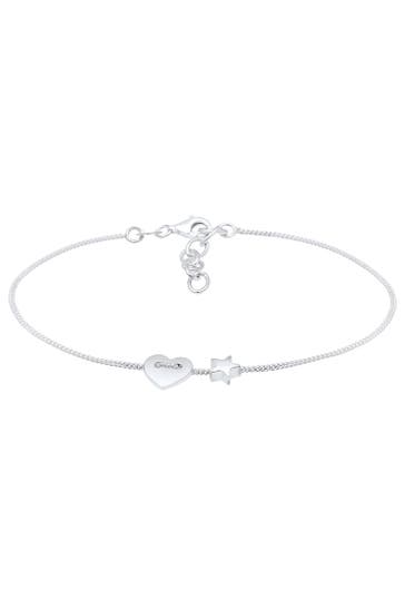 ELLI Armband Herz Sterne Astro Symbol Filigran 925 Silber Silber