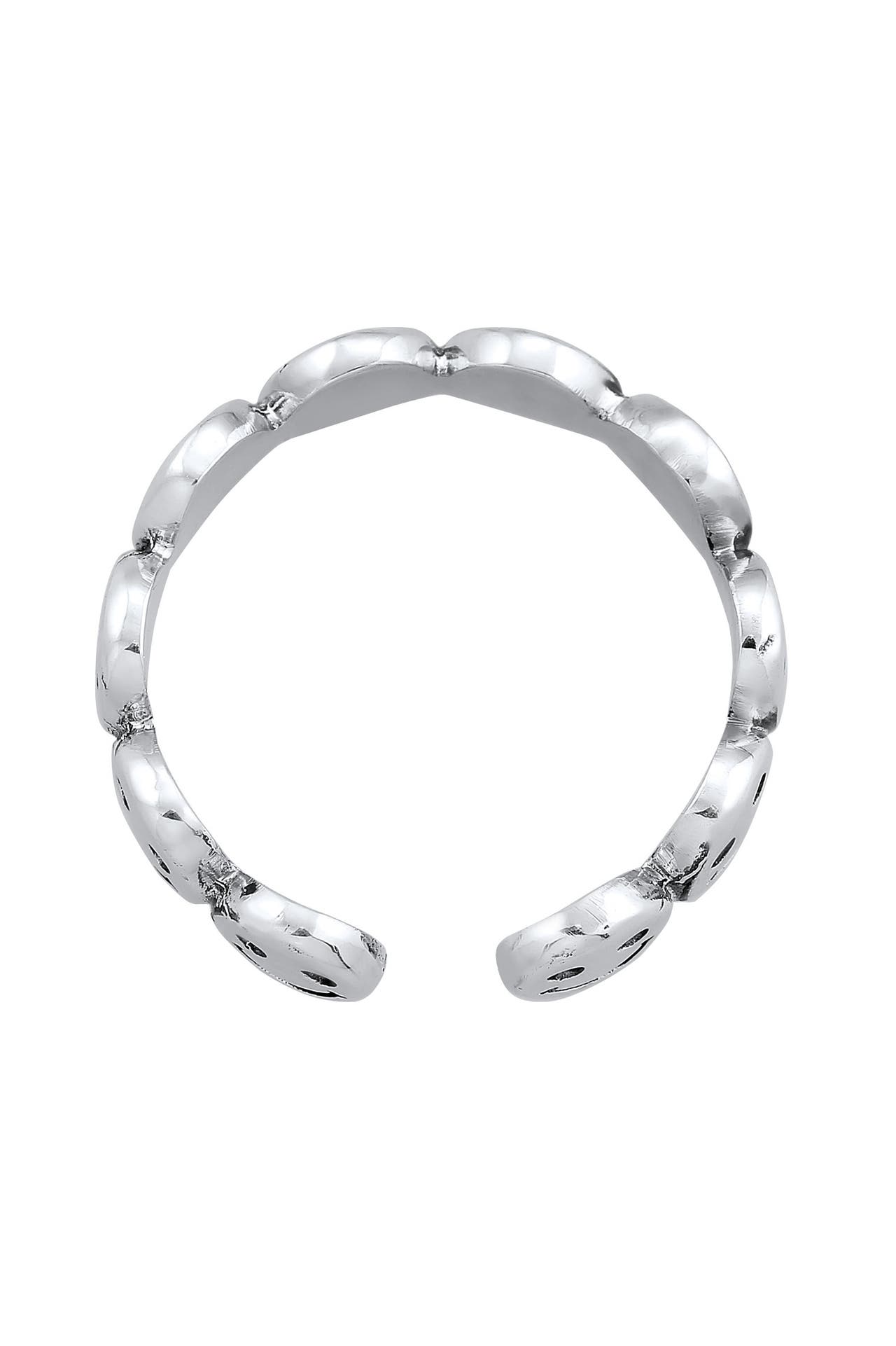 ELLI Ring Bandring Smiling Offen 925 Silber Silber, Bild 1