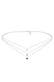 Kette Choker Layer mit Kristallen von Swarovski®925 Sterling Silber Silber