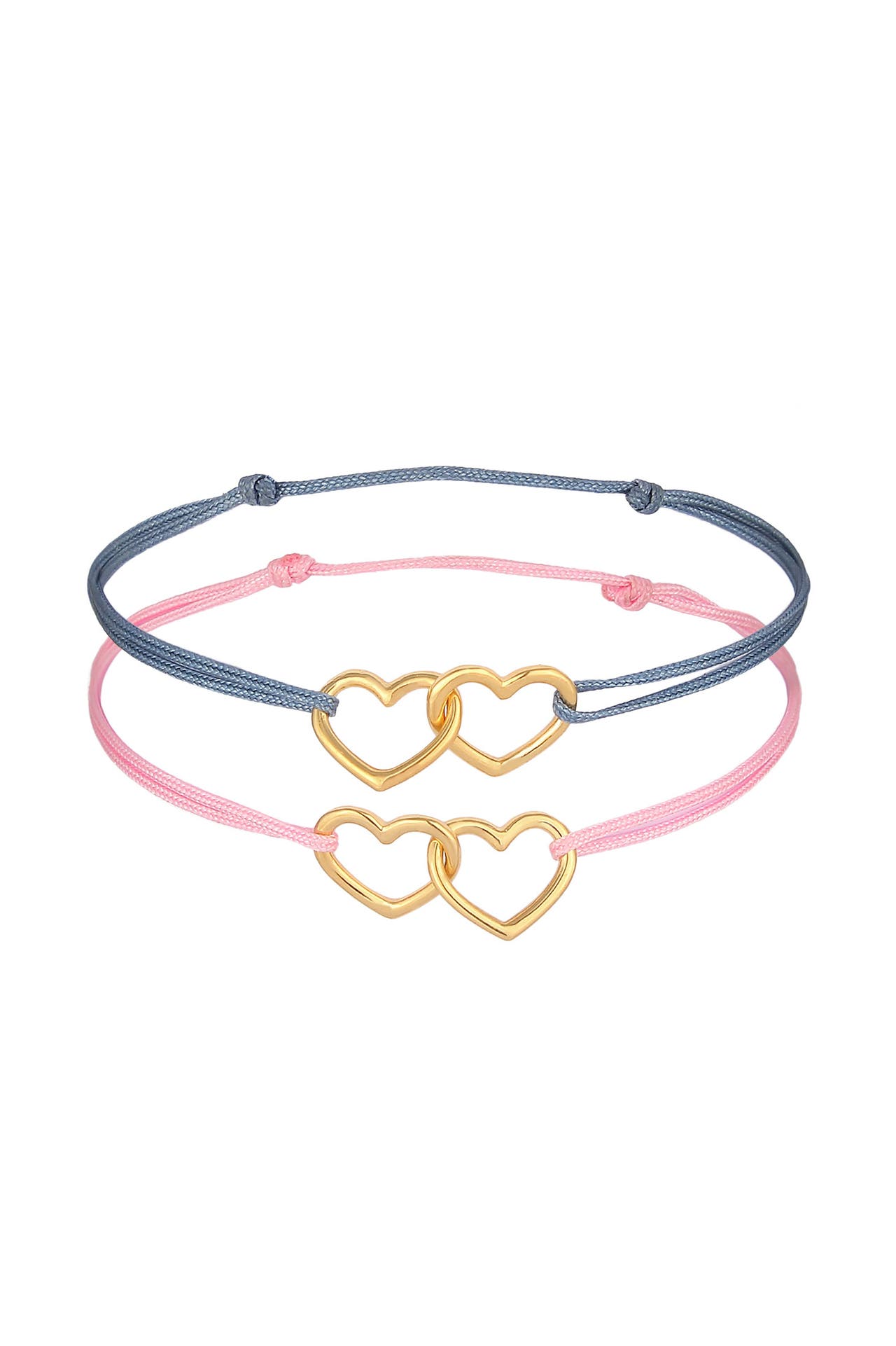 ELLI Armband Kinder Nylon 2er Set 925 Silber Gold, Bild 1