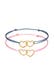 Armband Kinder Nylon 2er Set 925 Silber Gold