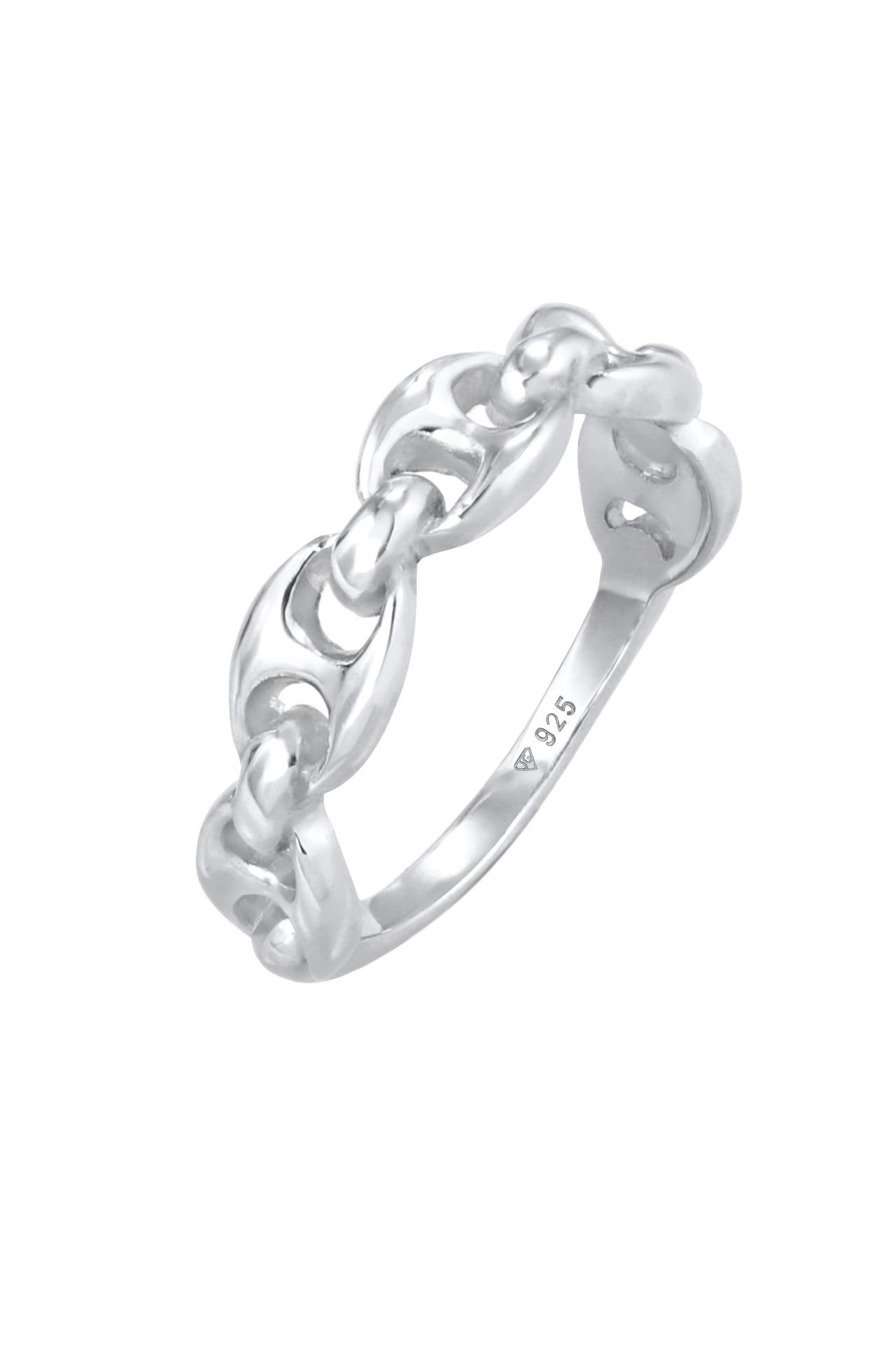 ELLI Ring Maritimes Schiffsanker Design Bandring 925 Silber Silber, Bild 1