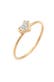 Ring Herz Diamant Weiß Brillantschliff (0.075 ct) 585 Gelbgold Gold